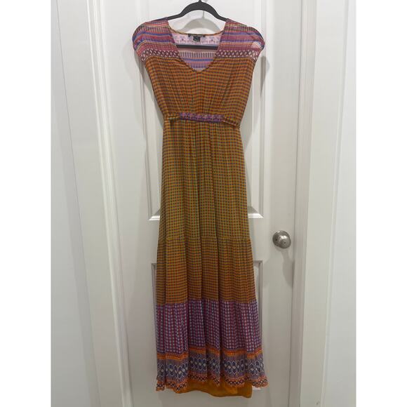 Anthropologie Aelyn Embroidered Maxi Dress by TANVI KEDIA Sz 4 - Picture 2 of 14